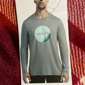 NWT Hurley : Gray Long Sleeve Shirt - Small